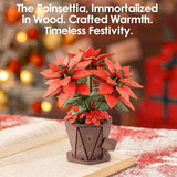 Poinsettia Wood Model Kit