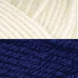 Azul marino suave/Aran