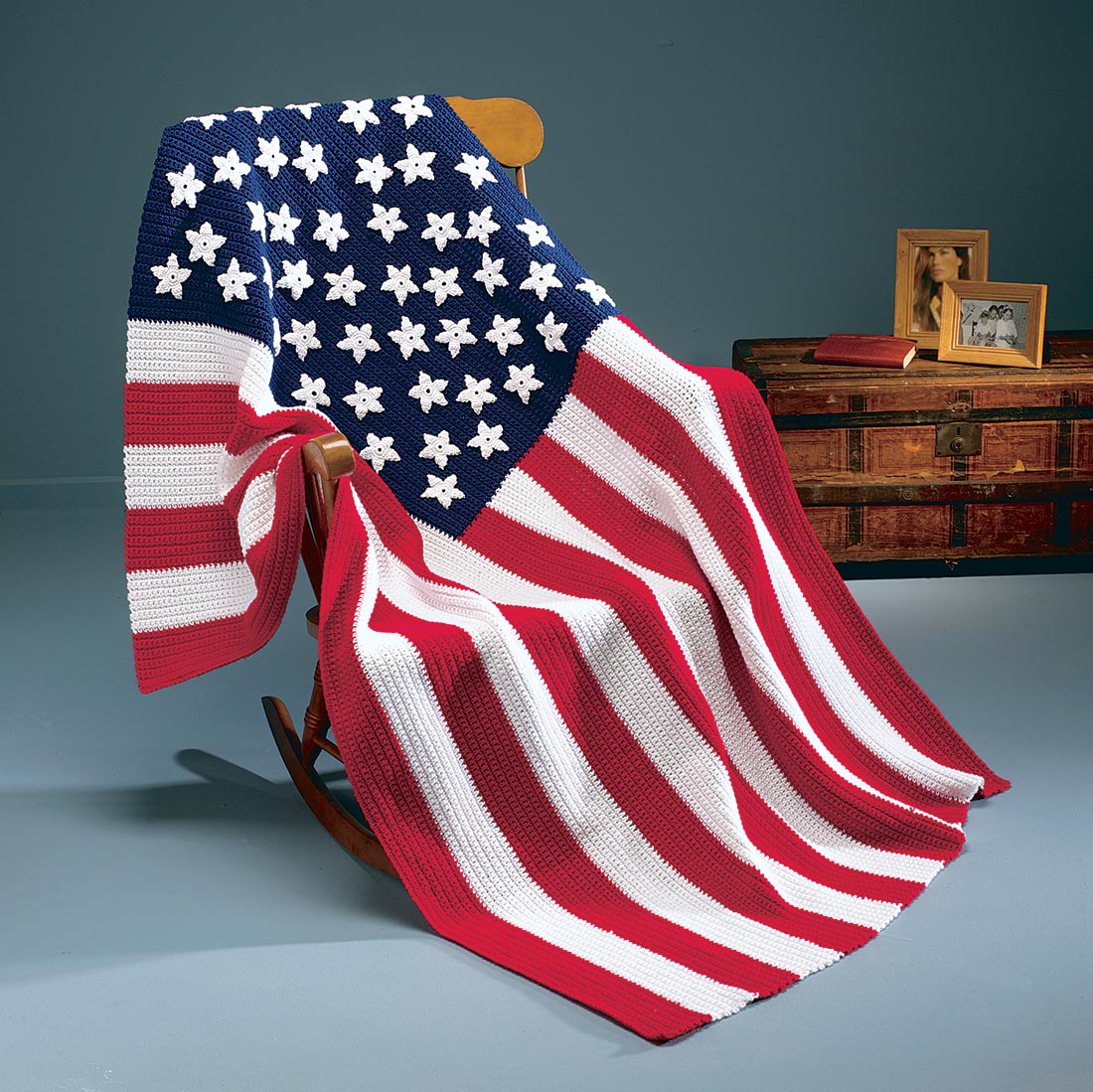 Stars and Stripes Afghan Pattern – Mary Maxim