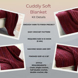 Couverture au crochet douce et câline