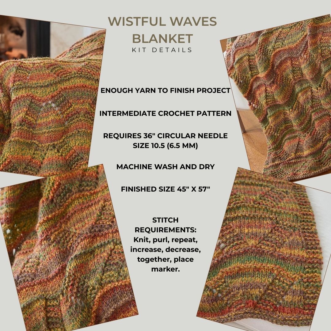Wistful Waves Blanket – Mary Maxim