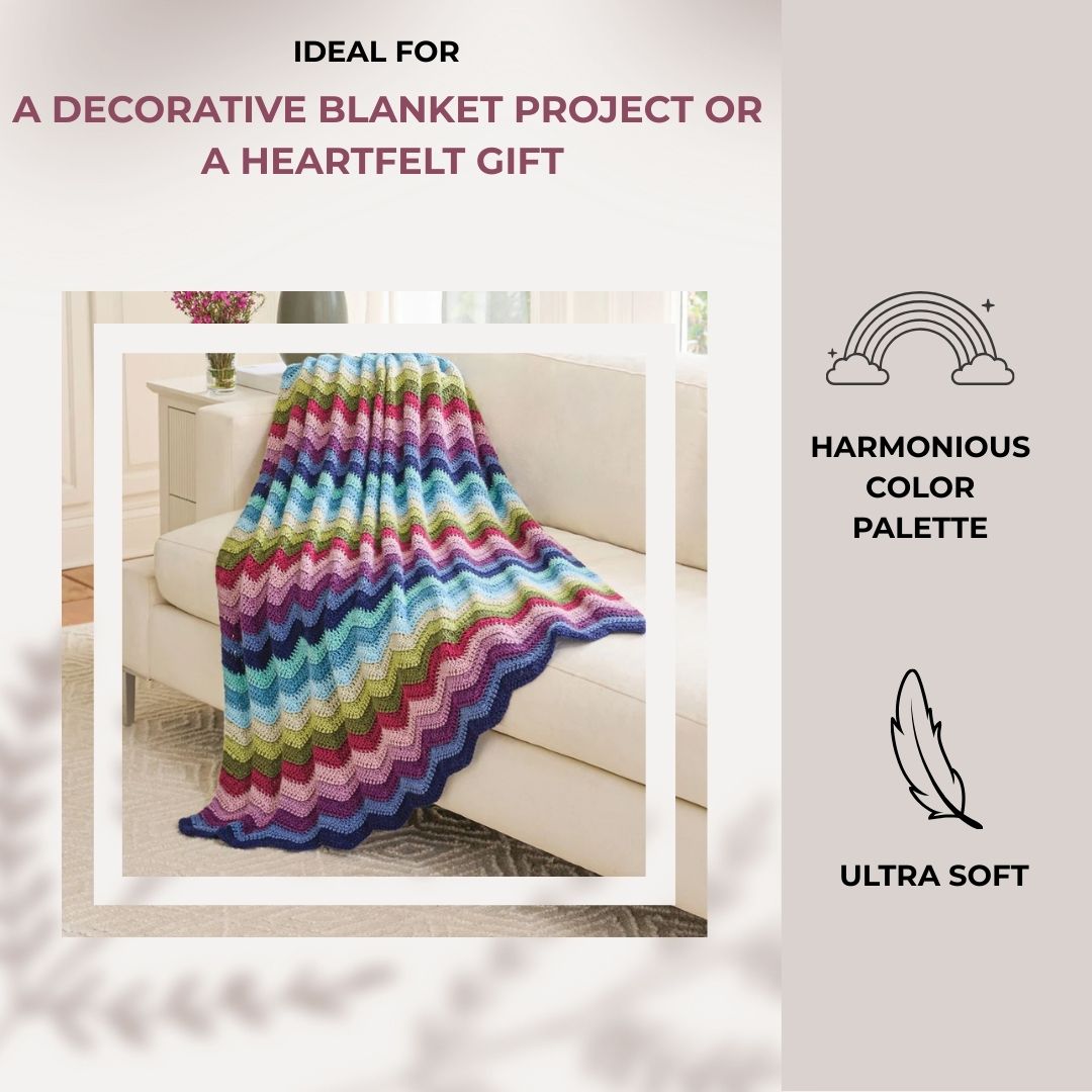 Ripple of Many Colors Crochet Kit | Mary Maxim