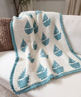 Sailboat Mosaic Baby Blanket
