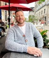 Cobblestone Men's Crochet Cardigan