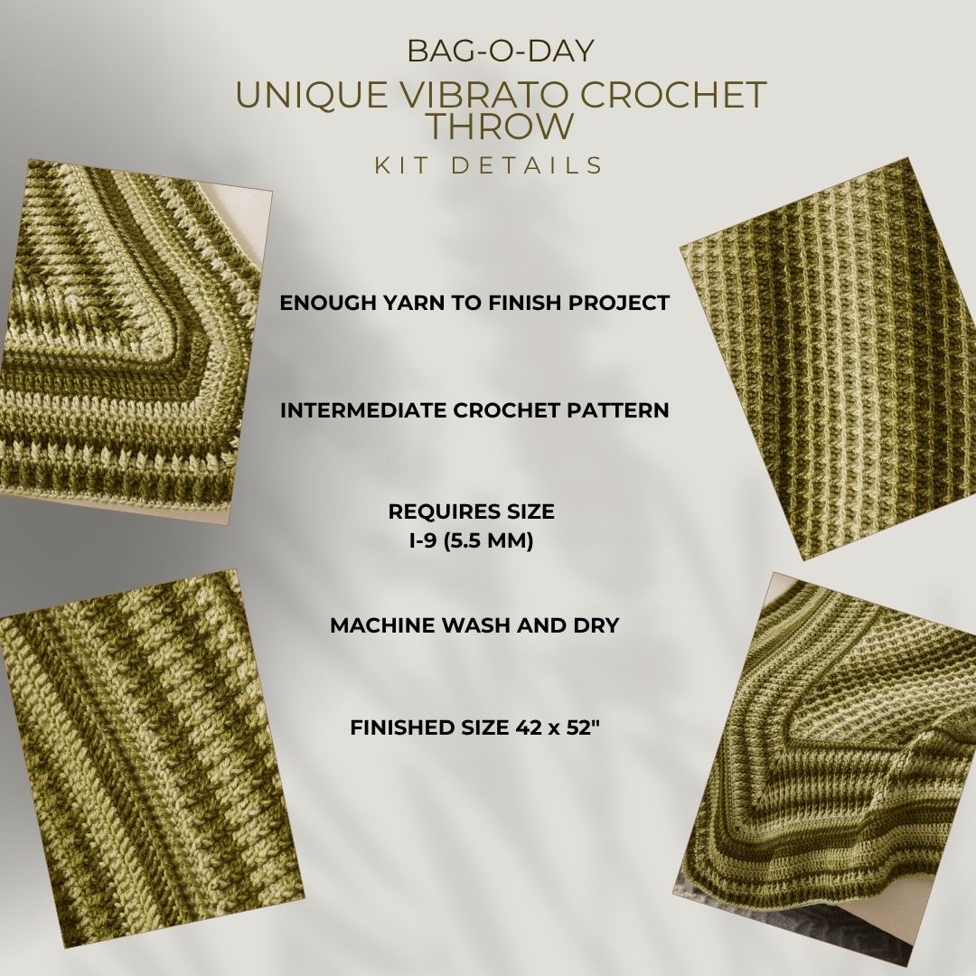Unique Vibrato Crochet Throw – Mary Maxim