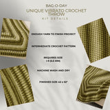 Unique Vibrato Crochet Throw