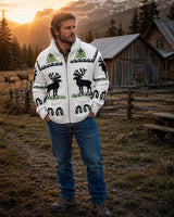 Men's Reindeer Cardigan Pattern