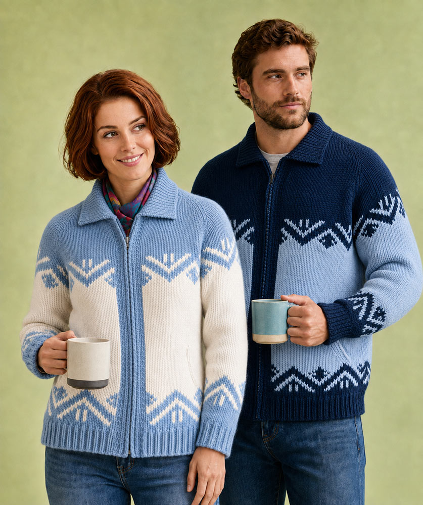 Ladies' or Youth Danish Delight Cardigan Pattern