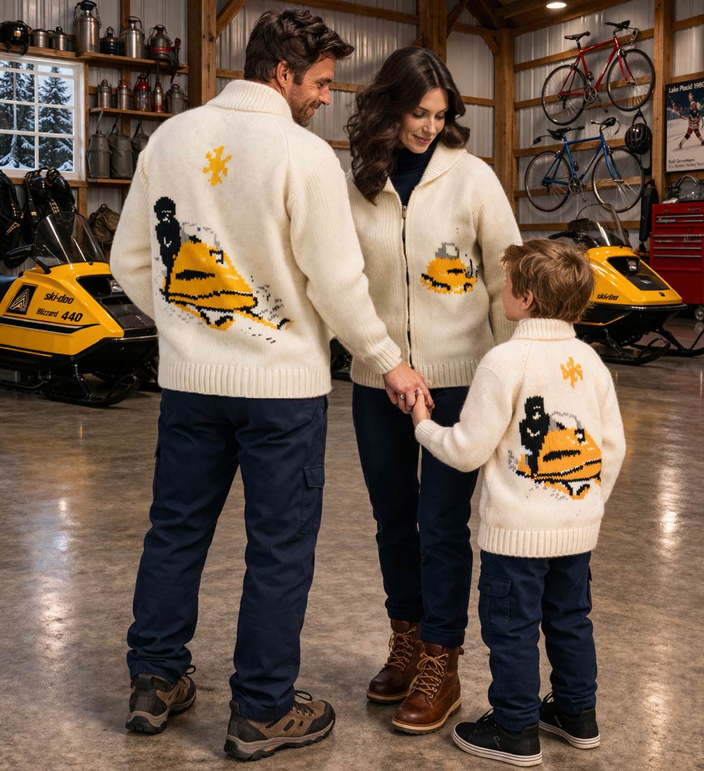 Adult Snowmobile Cardigan Pattern – Mary Maxim
