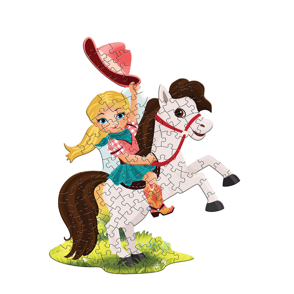I Am Lil' Cowgirl Shaped Jigsaw Puzzle