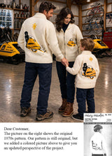 Children's Snowmobile Cardigan Pattern