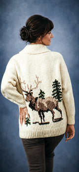 Men's Or Woman's Elk Cardigan Pattern