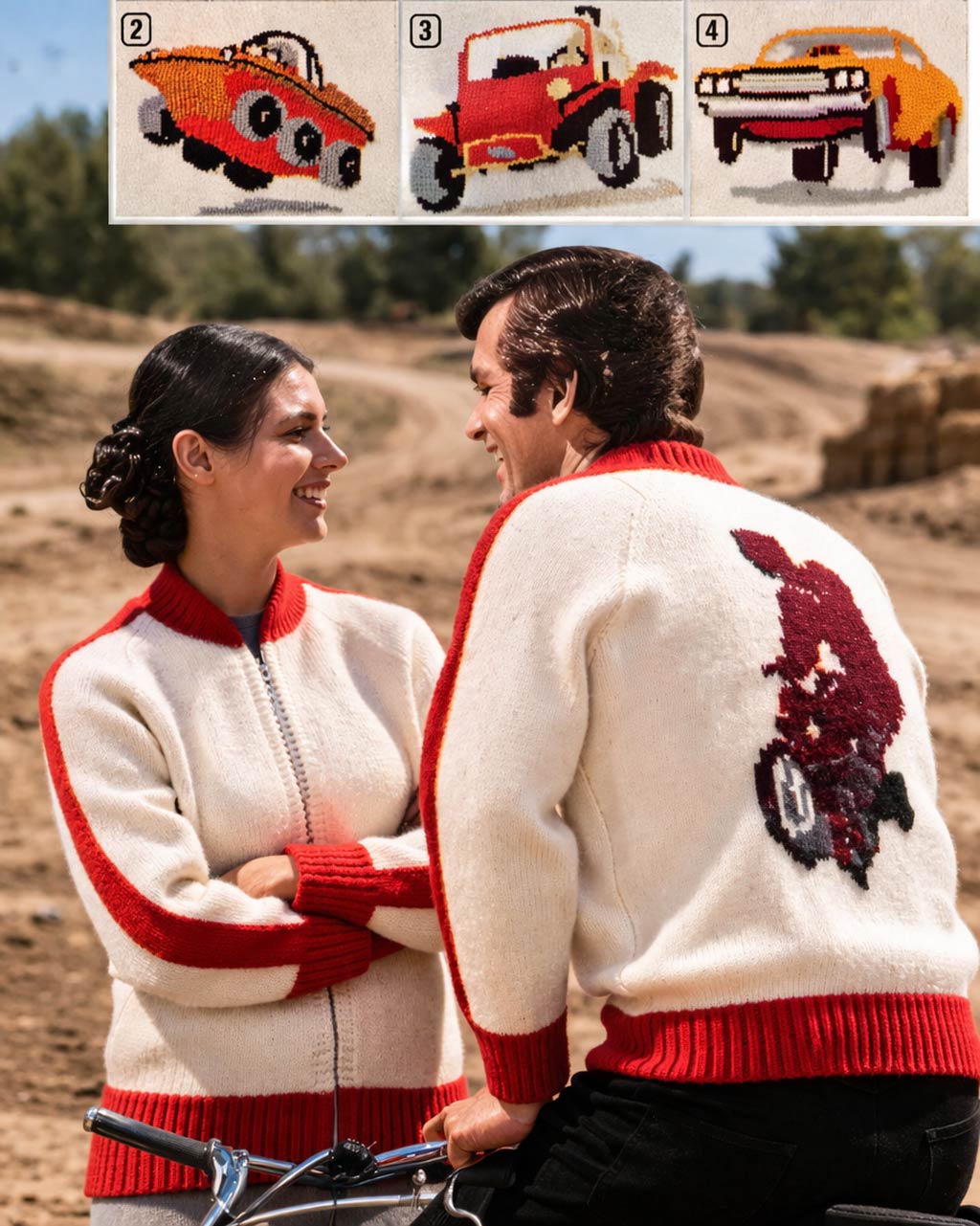 Men's or Ladies' Recreational Vehicle Cardigan Pattern
