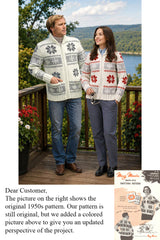 Ladies' or Youth's Cardigan - Snowflake Pattern