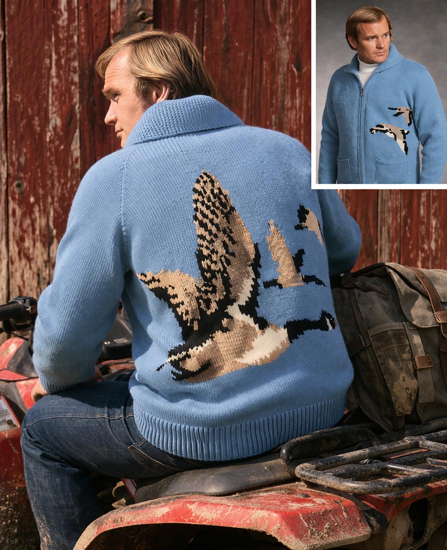 Men's or Ladies' Goose Cardigan Pattern – Mary Maxim