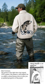 Men's Fish Cardigan Pattern