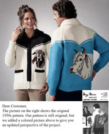 Men's or Ladies' Brahma or Charolais Cardigan Pattern