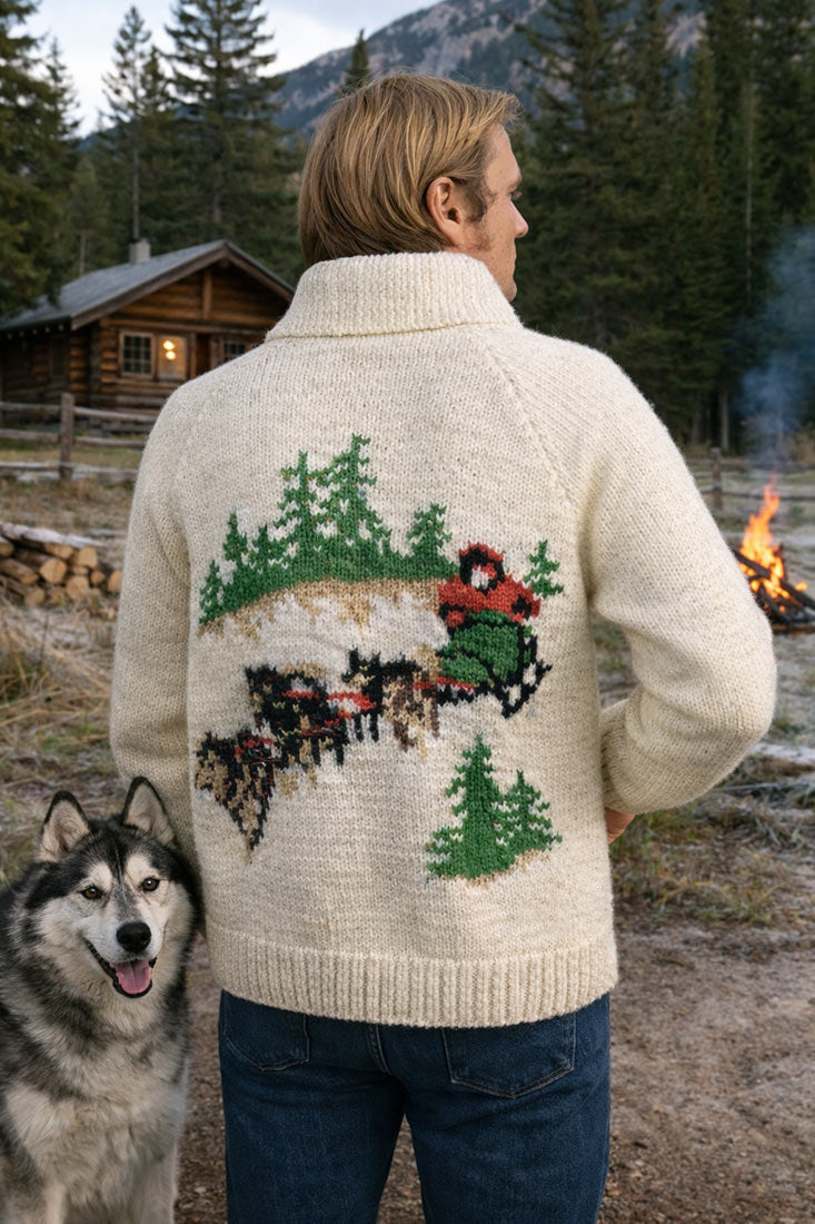 Dog Sled Cardigan Pattern – Mary Maxim