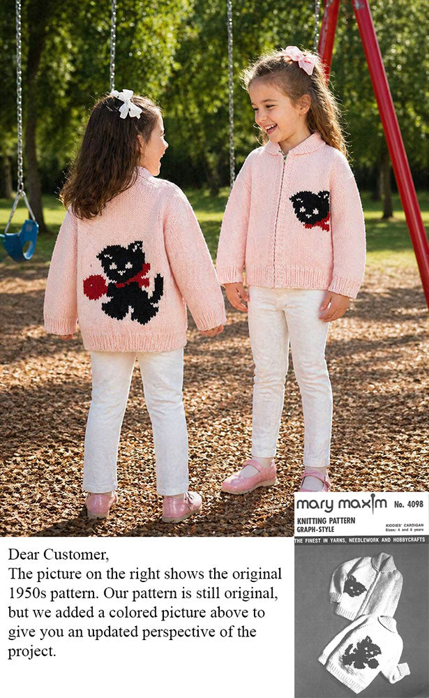 Patrón de cárdigan para niños