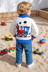 Kiddies' Train Cardigan Pattern