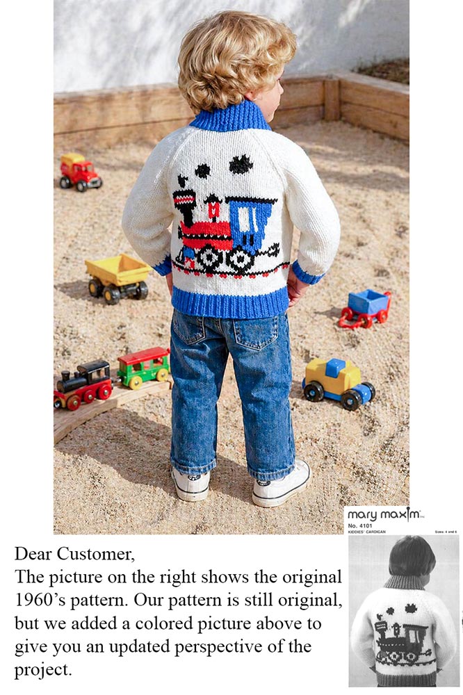 Patrón de cárdigan de cola para niños
