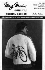 Men's or Ladies' Bicycle Cardigan Pattern