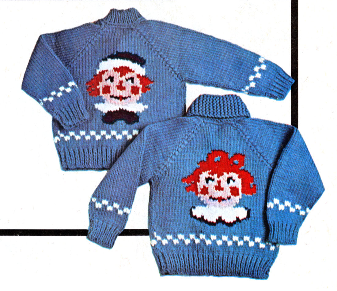 Kiddies' Rag Doll - Girl Cardigan Pattern