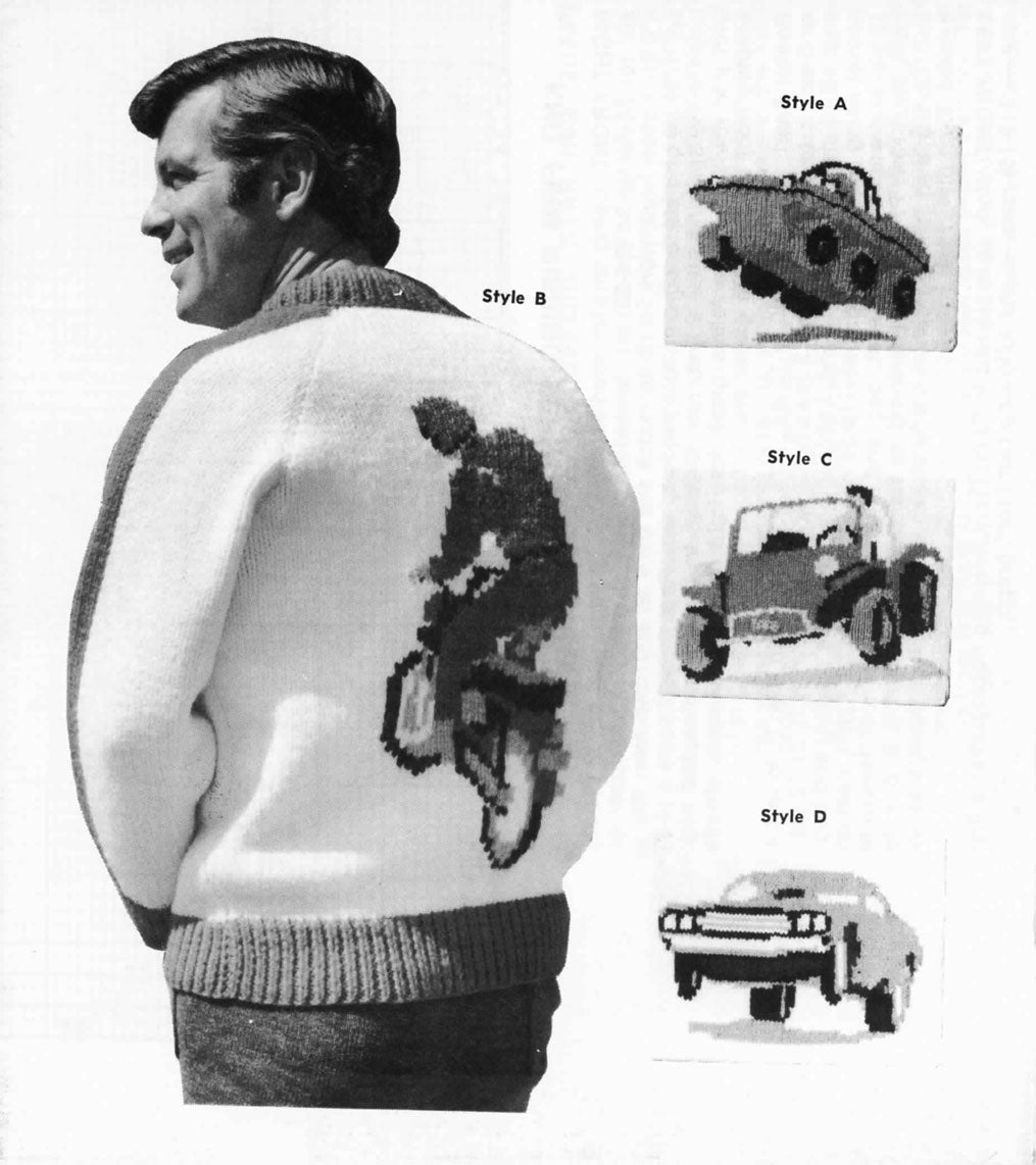 Ladies' or Youth's Recreational Vehicles Cardigan Pattern