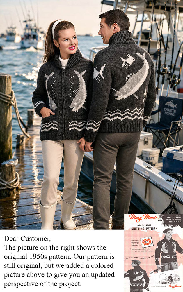 Men's Angler's Pride Cardigan Pattern
