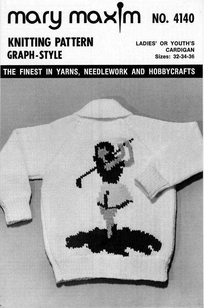 Ladies' or Youth Golf Cardigan Pattern