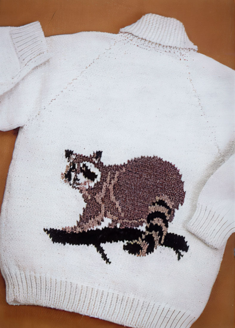 Child's Ricky Raccoon Cardigan Pattern – Mary Maxim