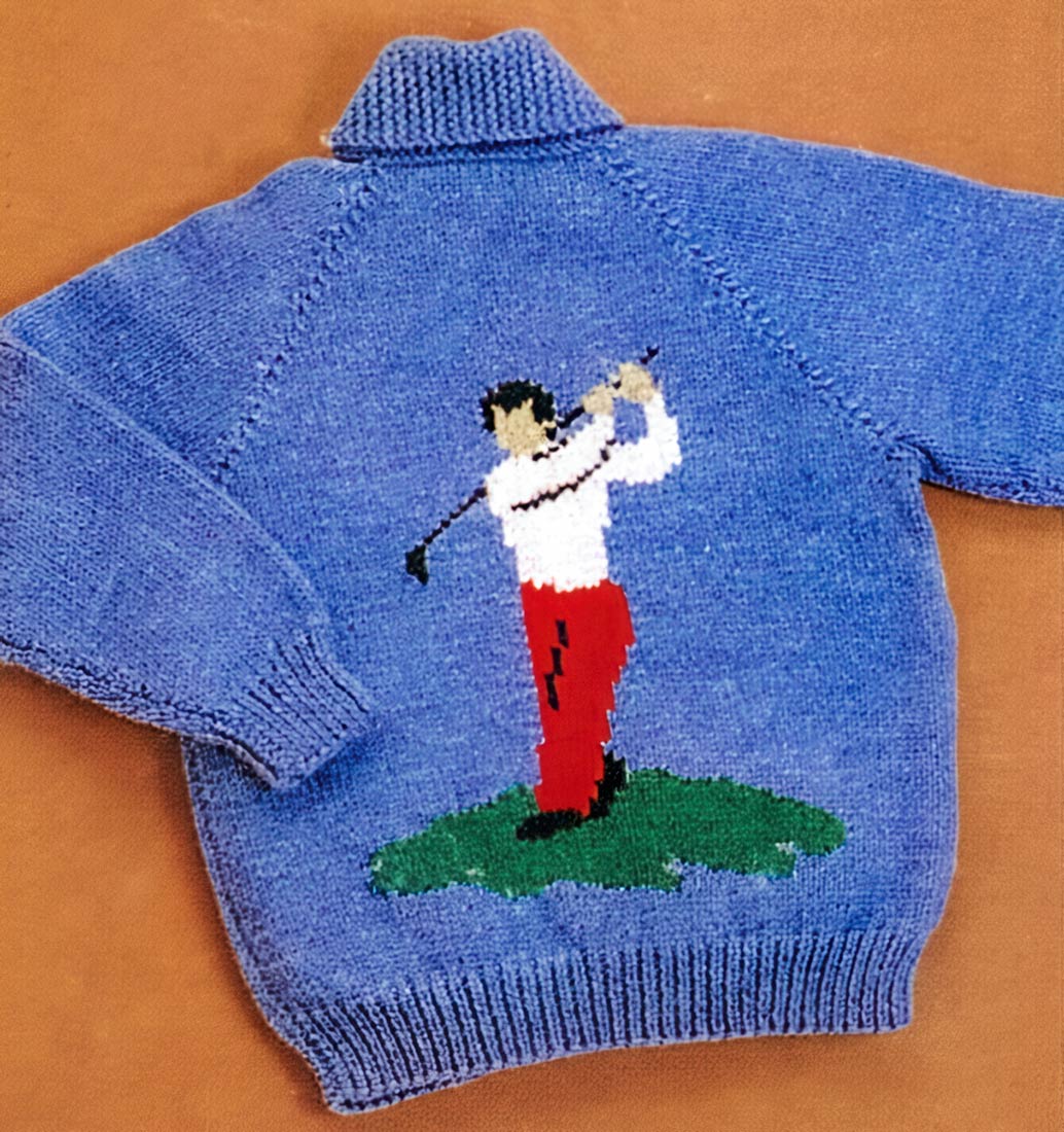 Men's or Women's Golfer Jacket Pattern – Mary Maxim