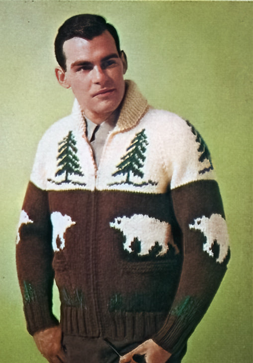 Grizzly Bear Cardigan Pattern – Mary Maxim