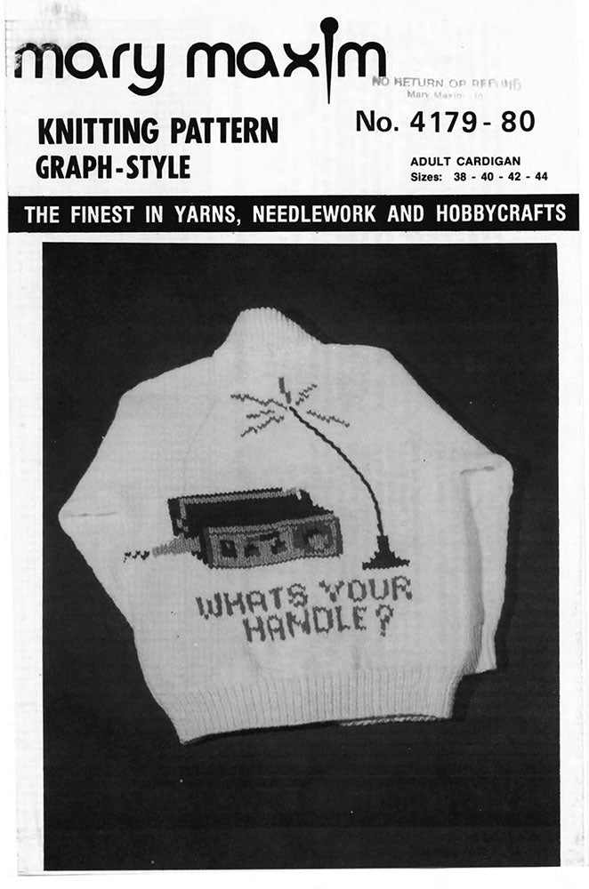 Whats Your Handle Cardigan Pattern