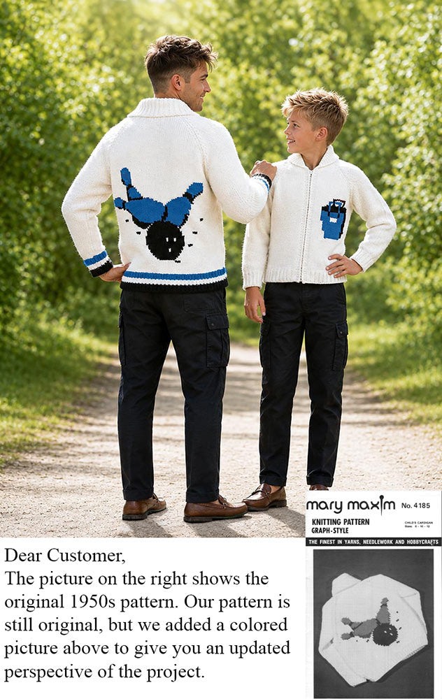 Child's Bowling Cardigan Pattern