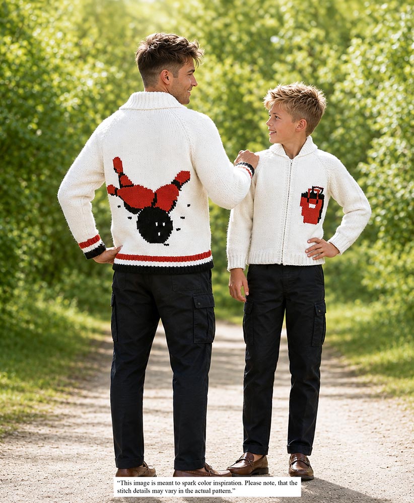 Child's Bowling Cardigan Pattern