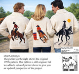 Horse & Rider Cardigan Pattern