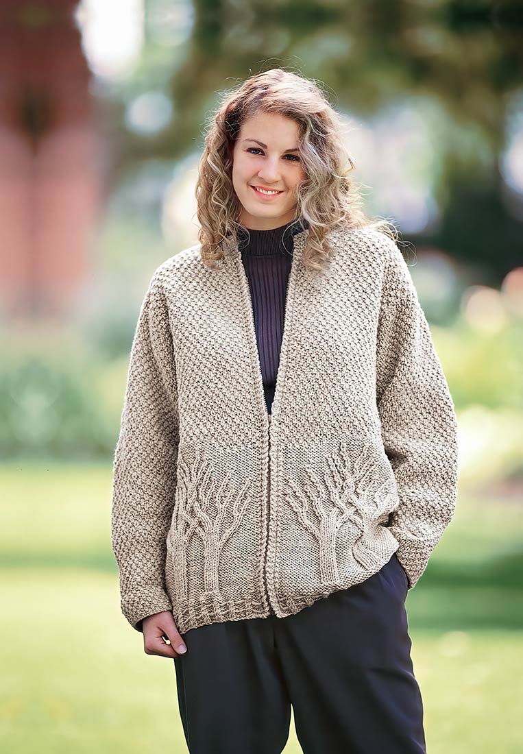 Trees of Life Jacket Pattern – Mary Maxim