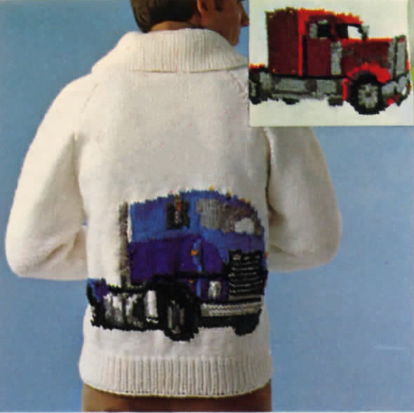 Long Nose Semi Truck Jacket Pattern