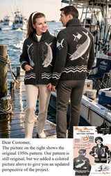 Ladies' or Youth Angler's Pride Cardigan Pattern