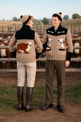 Ladies' or Youth Hereford Bull Cardigan Pattern