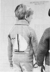 Child's Sailboat Cardigan Pattern