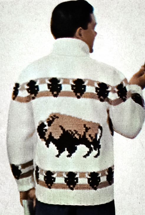 Buffalo Cardigan Pattern – Mary Maxim