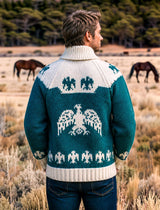 Men's Indian Eagle Cardigan Pattern