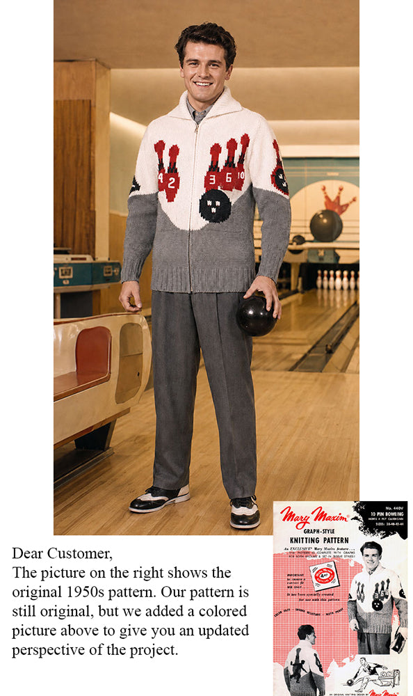 10 Pin Bowling Cardigan Pattern