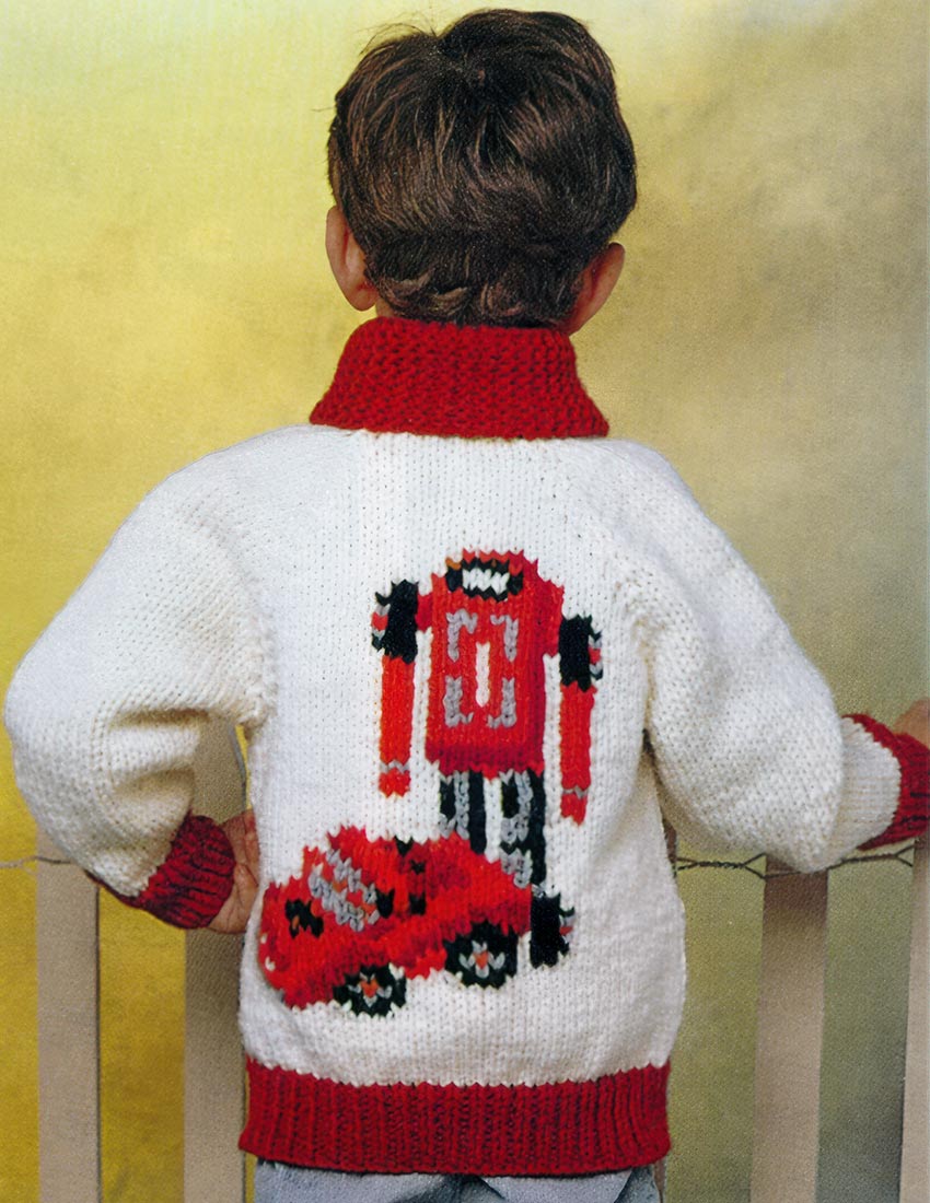 Robot Toys Sweater Pattern