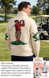 Patrón de cárdigan de golf