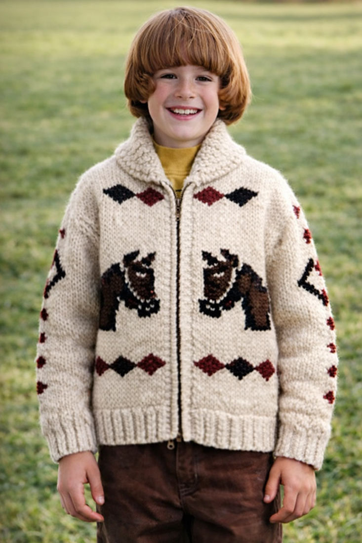 Childs' Prairie Prancers Cardigan Pattern