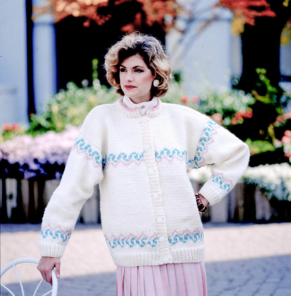 Fair Isle Cardigan Pattern – Mary Maxim