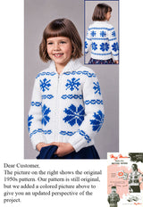 Children's Snowflake Cardigan Pattern